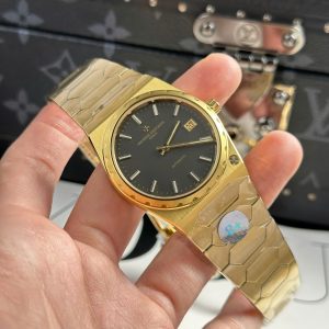 Vacheron Constantin Replica 11 Historiques 222 Mạ Vàng Mặt Đen Xưởng 8F 37mm (2)