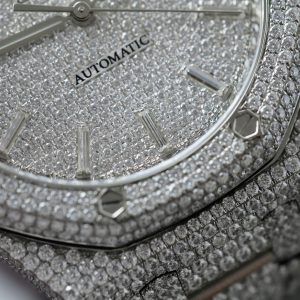 Audemars Piguet 15400 Đính Full Kim Cương Moissanite Hong Kong Chế Tác 41mm (2)
