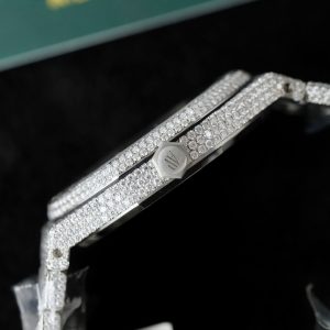 Audemars Piguet 15400 Đính Full Kim Cương Moissanite Hong Kong Chế Tác 41mm (2)
