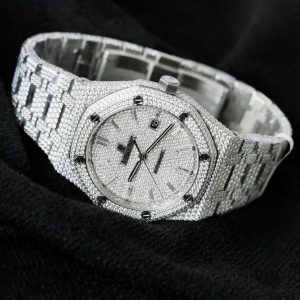 Audemars Piguet 15400 Đính Full Kim Cương Moissanite Hong Kong Chế Tác 41mm (2)