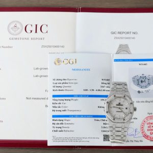 Audemars Piguet 15400 Đính Full Kim Cương Moissanite Hong Kong Chế Tác 41mm (2)