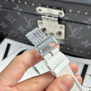 Audemars Piguet Replica 11 Royal Oak 15500 Màu Trắng Dây Cao Su Nhà Máy APS 41mm (2)