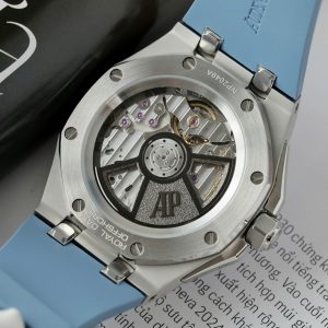 Audemars Piguet Replica Cao Cấp Royal Oak Offshore 15605SK Viền Cao Su Xanh 43mm (2)
