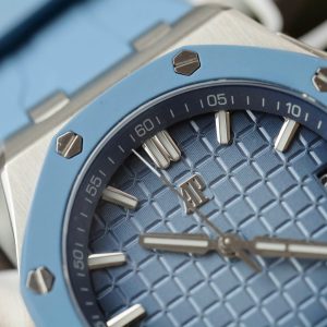 Audemars Piguet Replica Cao Cấp Royal Oak Offshore 15605SK Viền Cao Su Xanh 43mm (2)