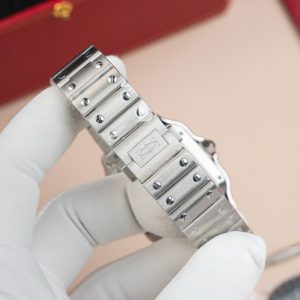 Cartier Santos WSA0065 Replica Cao Cấp Nữ Mặt Nâu Nhà Máy BV 35mm (2)