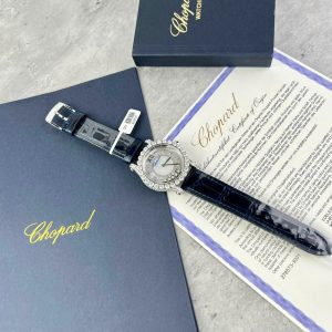 Chopard Happy Sport Joaillerie Chế Tác Kim Cương Moissanite Dây Da 34mm (1)