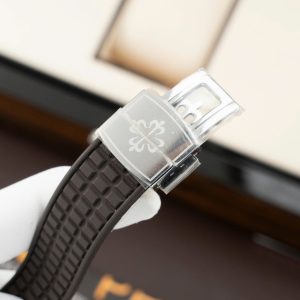 Đồng Hồ Patek Philippe Aquanaut 5067 Replica Nữ Đính Màu Xám Xưởng PPF 35,2mm (7)