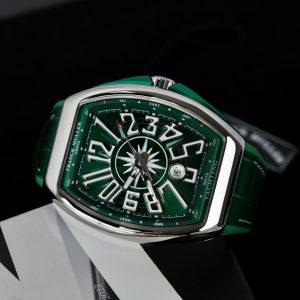 Franck Muller V45 Replica Cao Cấp Màu Xanh Lá Cây Xưởng ABF 45mm (2)