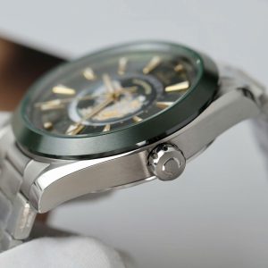 Omega Seamaster Replica Cao Cấp Aqua Terra Worldtimer Màu Xanh Lá 43mm (2)