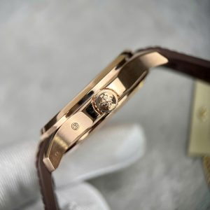 Patek Philippe Aquanaut 5164 Mặt Nâu Chế Tác Bọc Vàng Thật Dây Cao Su 40 (2)