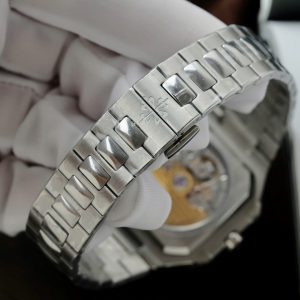 Patek Philippe Cubitus 5821 Replica 11 Cao Cấp Mặt Xanh Blue Dây Kim Loại Xưởng TW 45mm (1)