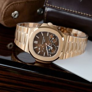 Patek Philippe Nautilus 5712R Replica 11 Mặt Nâu Chạy Full Chức Năng PPF 40mm (2)