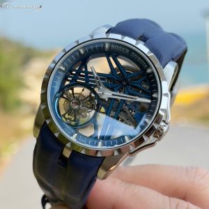 Roger Dubuis Excalibur Cobalt Blue RDDBEX0838 Replica 11 Nhà Máy BBR 42mm (7)