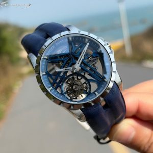 Roger Dubuis Excalibur Cobalt Blue RDDBEX0838 Replica 11 Nhà Máy BBR 42mm (7)
