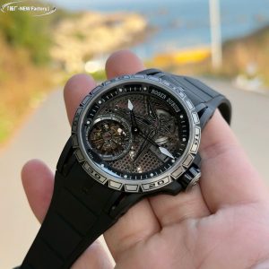 Roger Dubuis Excalibur RDDBEX0815 Rep 11 Bộ Chuyển Động Tourbillon Dây Cao Su BBR 45mm (2)