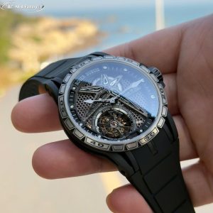 Roger Dubuis Excalibur RDDBEX0815 Rep 11 Bộ Chuyển Động Tourbillon Dây Cao Su BBR 45mm (2)