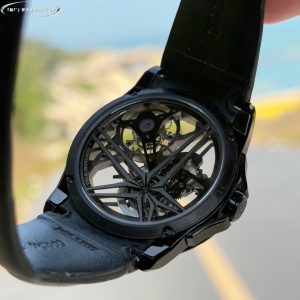 Roger Dubuis Excalibur Titanium RDDBEX0889 Replica 11 Màu Đen Dây Da Xưởng BBR 42mm (1)