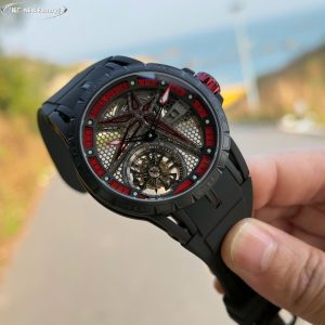 Roger Dubuis Fake 11 Excalibur RDDBEX0817 Tourbillon Dây Cao Su Nhà Máy BBR 45mm (2)