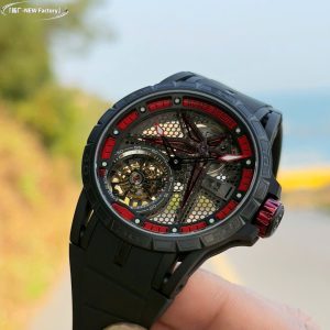 Roger Dubuis Fake 11 Excalibur RDDBEX0817 Tourbillon Dây Cao Su Nhà Máy BBR 45mm (2)