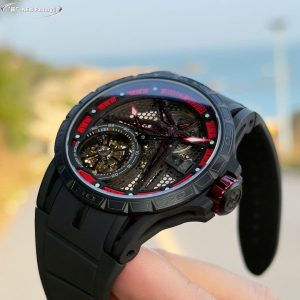 Roger Dubuis Fake 11 Excalibur RDDBEX0817 Tourbillon Dây Cao Su Nhà Máy BBR 45mm (2)