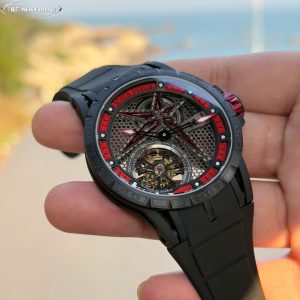 Roger Dubuis Fake 11 Excalibur RDDBEX0817 Tourbillon Dây Cao Su Nhà Máy BBR 45mm (2)