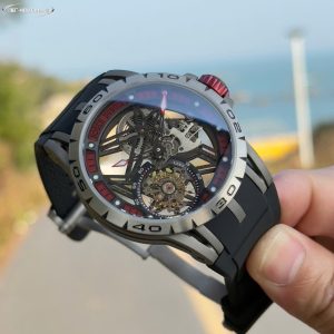 Roger Dubuis Replica 11 Excalibur Spider Titanium RDDBEX0545 Màu Đỏ Nhà Máy BBR 45mm (2)
