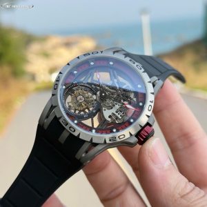 Roger Dubuis Replica 11 Excalibur Spider Titanium RDDBEX0545 Màu Đỏ Nhà Máy BBR 45mm (2)