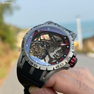 Roger Dubuis Replica 11 Excalibur Spider Titanium RDDBEX0545 Màu Đỏ Nhà Máy BBR 45mm (2)