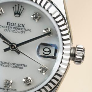 Rolex DateJust Lady Fake 11 Mặt Khảm Xà Cừ Dây Jubilee 31mm (2)