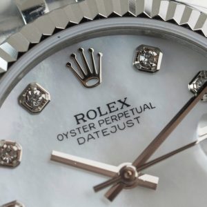 Rolex DateJust Lady Fake 11 Mặt Khảm Xà Cừ Dây Jubilee 31mm (2)