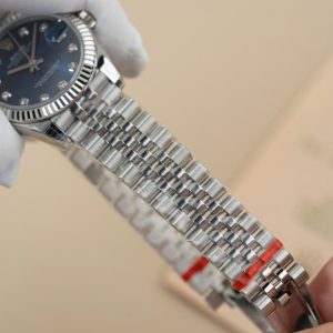 Rolex DateJust Lady Replica 11 Mặt Xanh Blue Dây Jubilee 31mm (2)