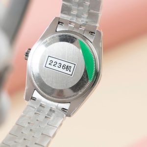 Rolex DateJust Lady Replica 11 Mặt Xanh Blue Viền Đính Đá 31mm (1)