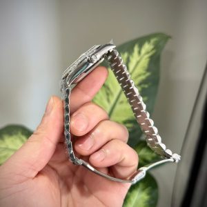 Rolex Day-Date Chế Tác Mặt Thiên Thạch Độ Cọc Số + Dây Đeo Kim Cương Moissanite 40mm (2)