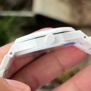 Đồng Hồ Audemars Piguet Rep 11 Royal Oak 15500 Vỏ Gốm Trắng Mặt Xanh 41mm (6)