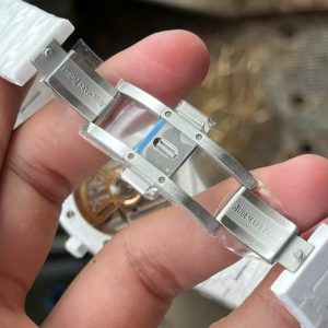 Đồng Hồ Audemars Piguet Rep 11 Royal Oak 15500 Vỏ Gốm Trắng Mặt đEN 41mm (3)