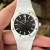 Đồng Hồ Audemars Piguet Rep 11 Royal Oak 15500 Vỏ Gốm Trắng Mặt đEN 41mm (3)