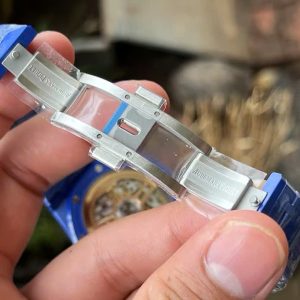 Đồng Hồ Audemars Piguet Rep 11 Royal Oak 15500 Vỏ Gốm Xanh Mặt Trắng 41mm (9)