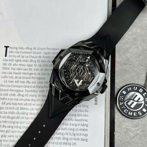 Đồng Hồ Hublot Big Bang Sang Bleu II Chế Tác Vỏ Gốm Đen Replica Cao Cấp Nhất Xưởng BBF 45mm (4)