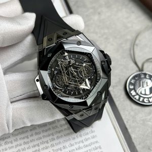 Đồng Hồ Hublot Big Bang Sang Bleu II Chế Tác Vỏ Gốm Đen Replica Cao Cấp Nhất Xưởng BBF 45mm (11)