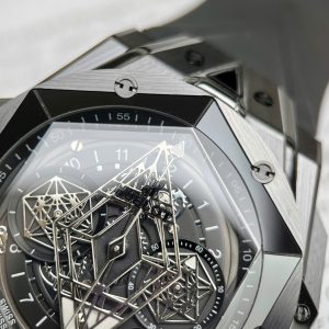 Đồng Hồ Hublot Big Bang Sang Bleu II Chế Tác Vỏ Gốm Đen Replica Cao Cấp Nhất Xưởng BBF 45mm (11)