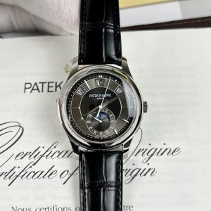 Đồng Hồ Patek Philippe Complications 5205G Replica Cao Cấp Mặt Xám Dây Da 40mm (8)