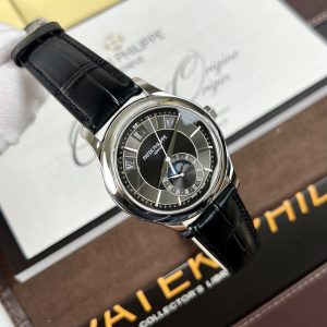 Đồng Hồ Patek Philippe Complications 5205G Replica Cao Cấp Mặt Xám Dây Da 40mm (8)