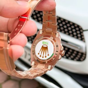 Đồng Hồ Rolex GMT Master II Root Beer Chế Tác Mặt Số Đá Mắt Hổ Nhà Máy THB 40mm (5)