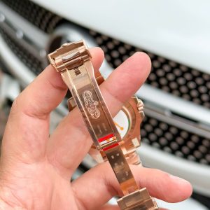 Đồng Hồ Rolex GMT Master II Root Beer Chế Tác Mặt Số Đá Mắt Hổ Nhà Máy THB 40mm (5)