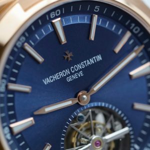 Đồng Hồ Vacheron Constantin Overseas 6000V Tourbillon Vàng Hồng Mặt Xanh Blue BBR 42,5mm (2)