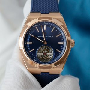 Đồng Hồ Vacheron Constantin Overseas 6000V Tourbillon Vàng Hồng Mặt Xanh Blue BBR 42,5mm (2)