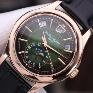 Patek Philippe 5205R Mặt Xanh Lá Cây Chế Tác Bọc Vàng Thật 40mm (2)