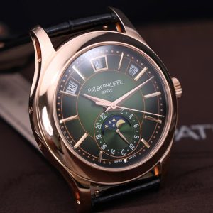 Patek Philippe 5205R Mặt Xanh Lá Cây Chế Tác Bọc Vàng Thật 40mm (2)
