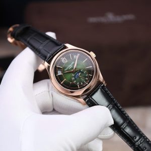 Patek Philippe 5205R Mặt Xanh Lá Cây Chế Tác Bọc Vàng Thật 40mm (2)