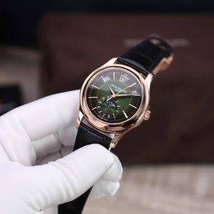 Patek Philippe 5205R Mặt Xanh Lá Cây Chế Tác Bọc Vàng Thật 40mm (2)